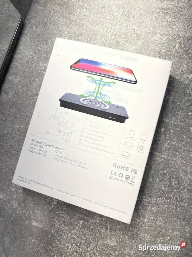 Wireless power bank power bank bezprzewodowy