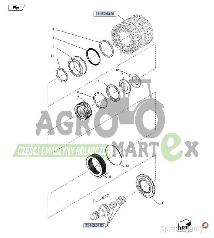 84589873 47136621 TŁOK CNH Pozostałe Wichrów