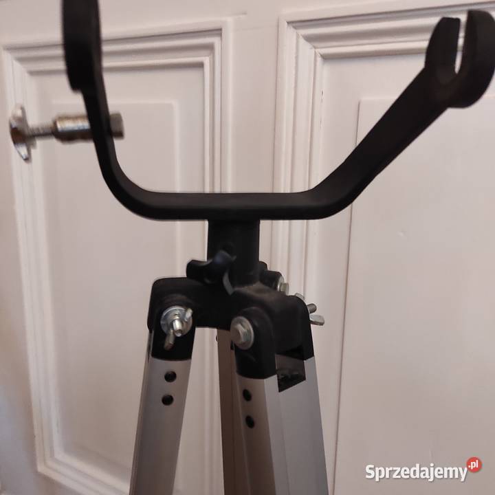 Statyw drewniany czarny metal i aluminiowy Legnica