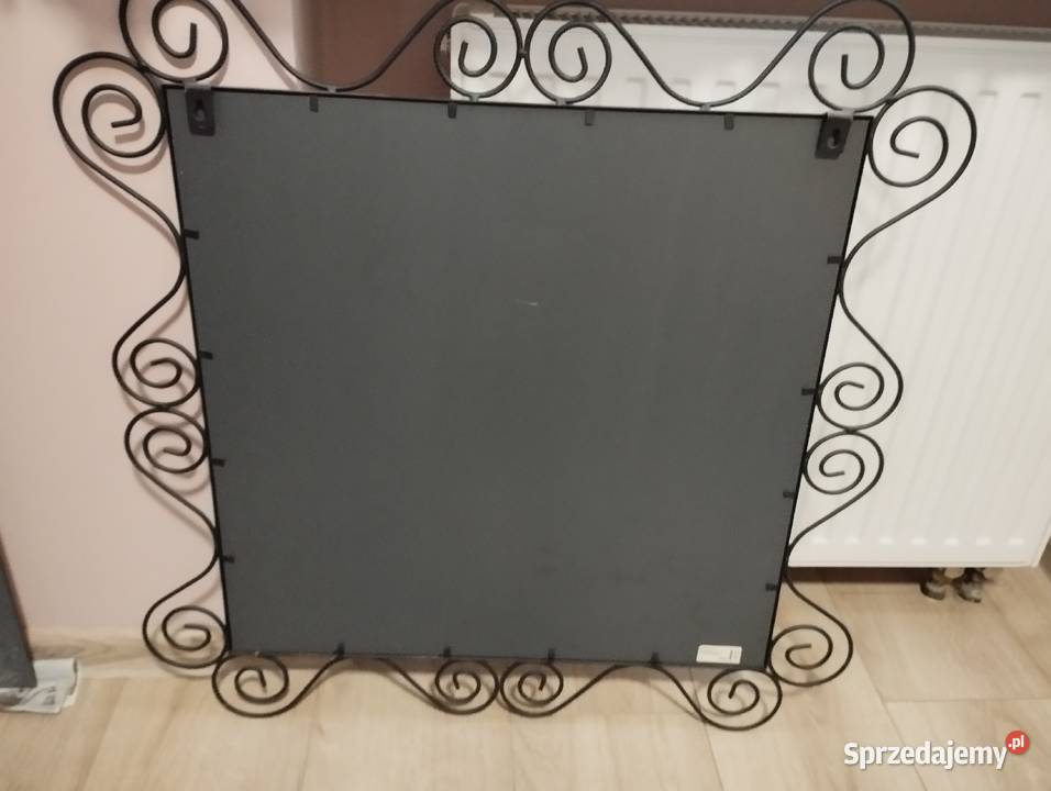 lustro kwadratowe w ozdobnej ramie ikea ścienne