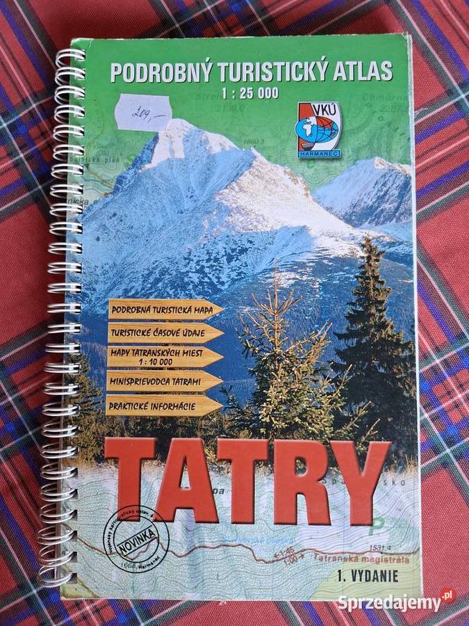 Tatry Podrobny Turisticky Atlas 125 000 Rok wydania 2000 Kraków