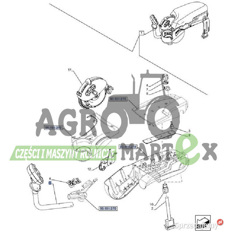 47926782 82038400 DŹWIGNIA JOYSTICK CNH Wichrów