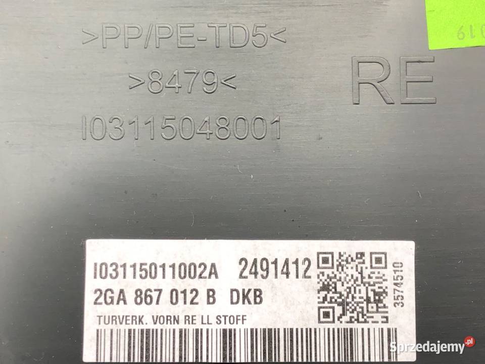 BOCZEK DRZWI PRAWY PRZÓD VW TROC Hatchback