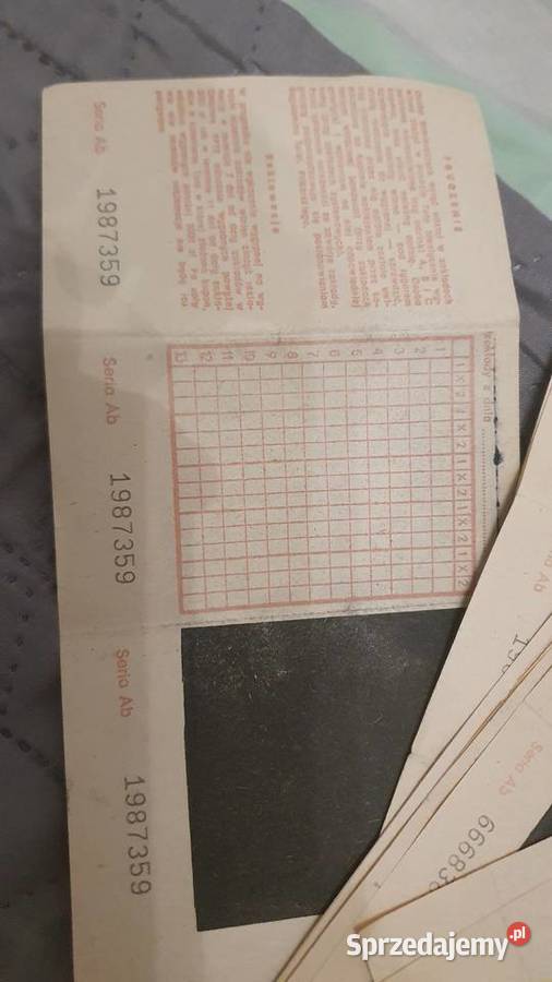 Stare kupony lotto i toto sportowe