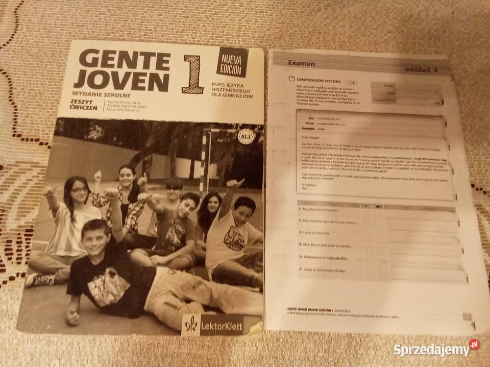 Gente joven 1 hiszpański ćwiczenia wypełnione Kultura i Rozrywka Warszawa