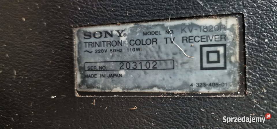 Sony Trinitron KV1820R Bydgoszcz