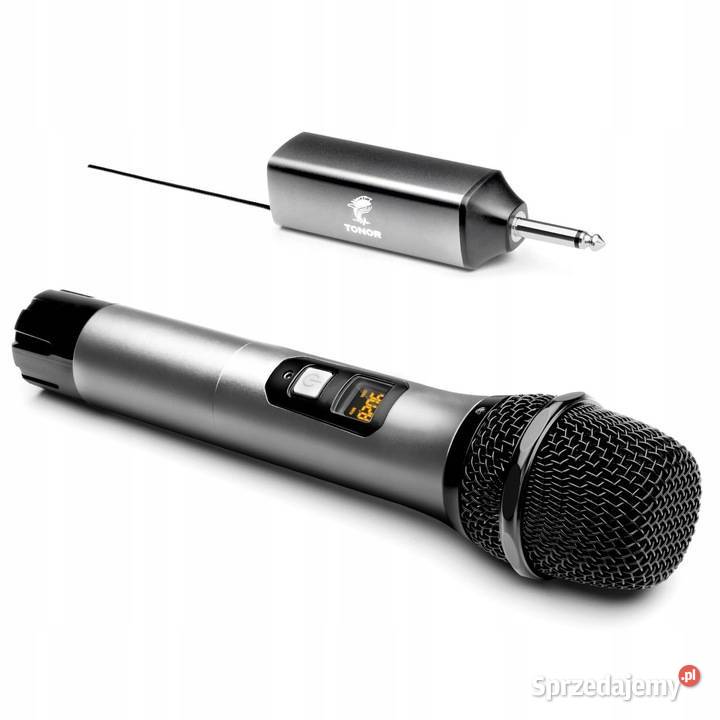 Mikrofon Bezprzewodowy UHF System Karaoke PA 60m Pozostałe Książ Wielkopolski