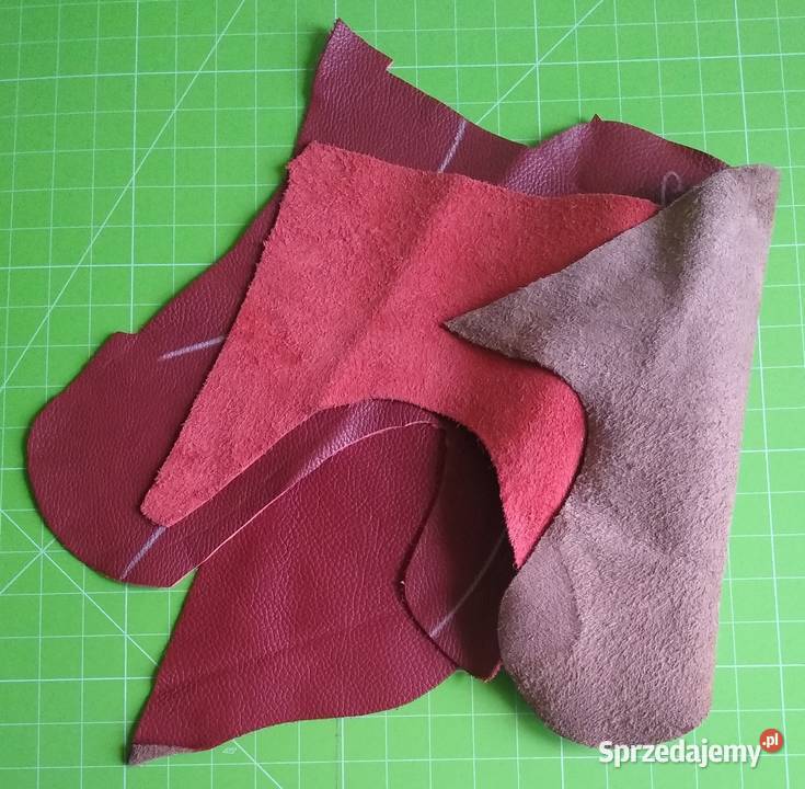 Skóra 267 g Licowa Włoska 2 Duże kawałki Gdańsk