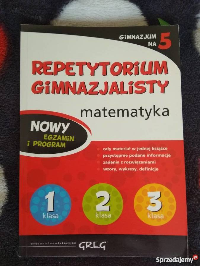 Repetytoria gimnazjalne Chemia Polski Matematyka kompendium, repetytorium, opracowanie