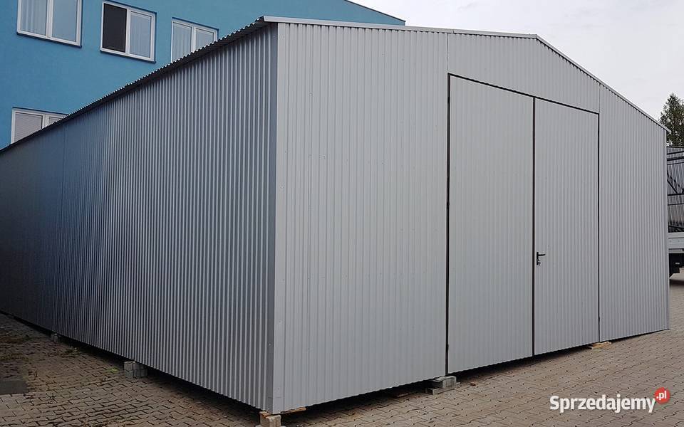 Blaszana montowana hala 8x12m srebrny małopolskie Kraków