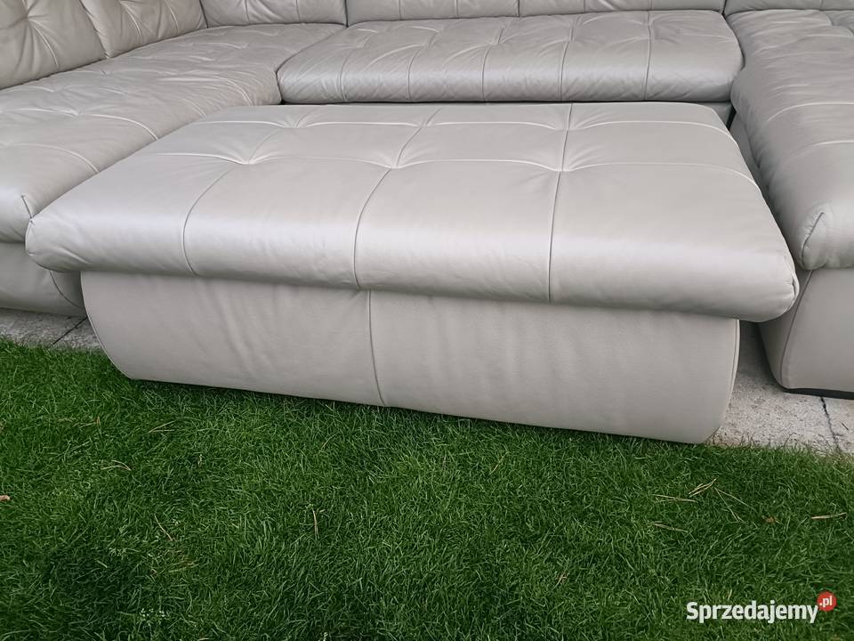 Sprzedam narożnik w kształcie litery U ze skóry Konin