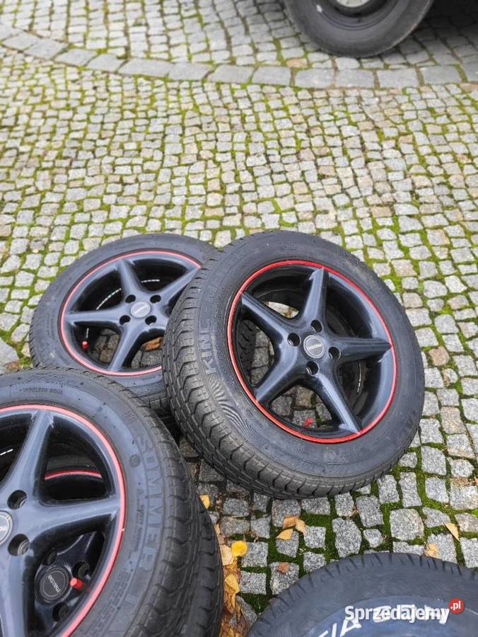 koła felga plus opona 4 mazda honda 15 20555r15 Średnica 15" Rybnik sprzedam