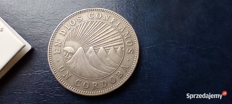Stare monety 1 cordoba 1972 Nikaragua Lesko