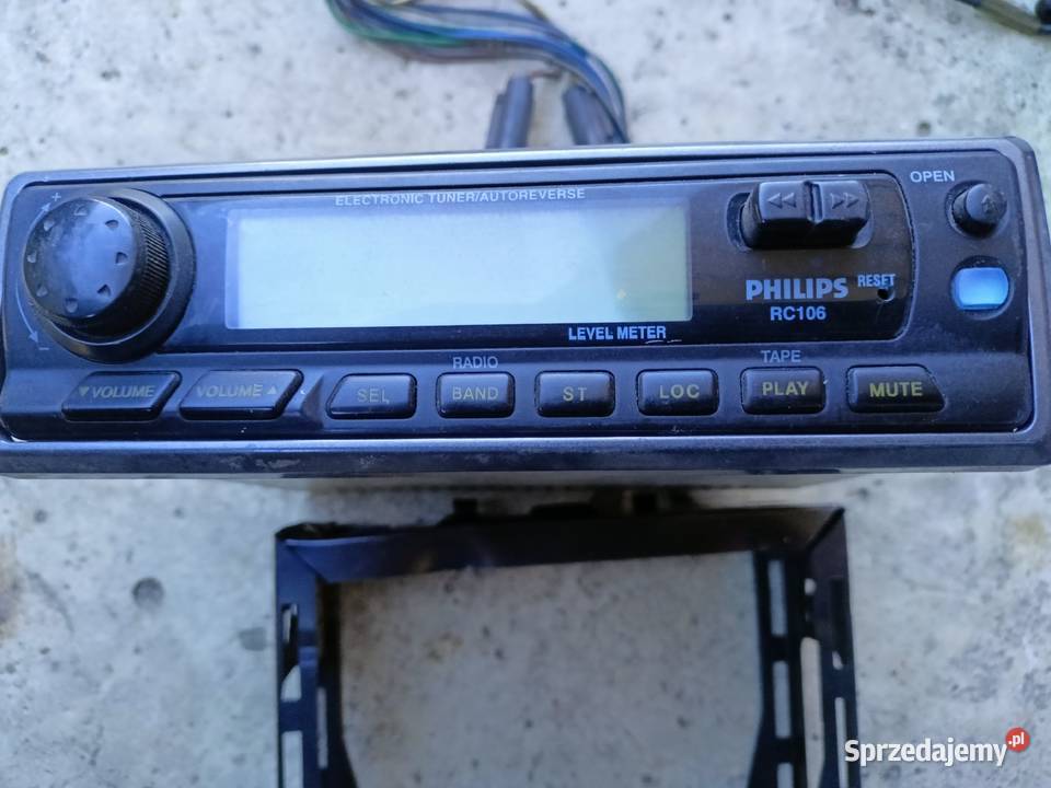 PHILIPS RC106 retro radio samochodowe na kasety Sprzęt audio fabryczny