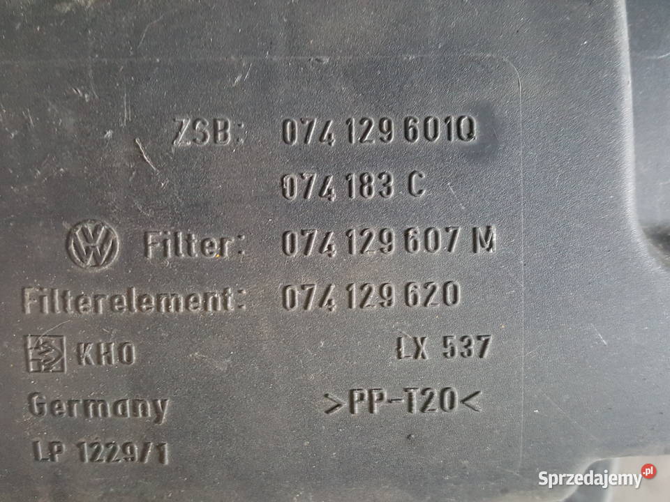 Obudowa filtra powietrza Vw t4 25 tdi z Części samochodowe Gniewkowo