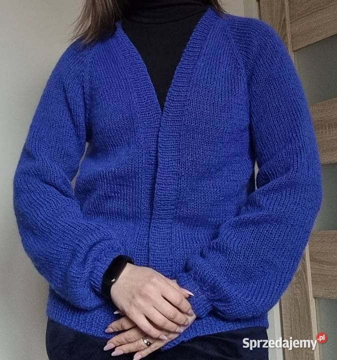 kardigan moherowy robiony ręcznie śląskie Ruda Śląska