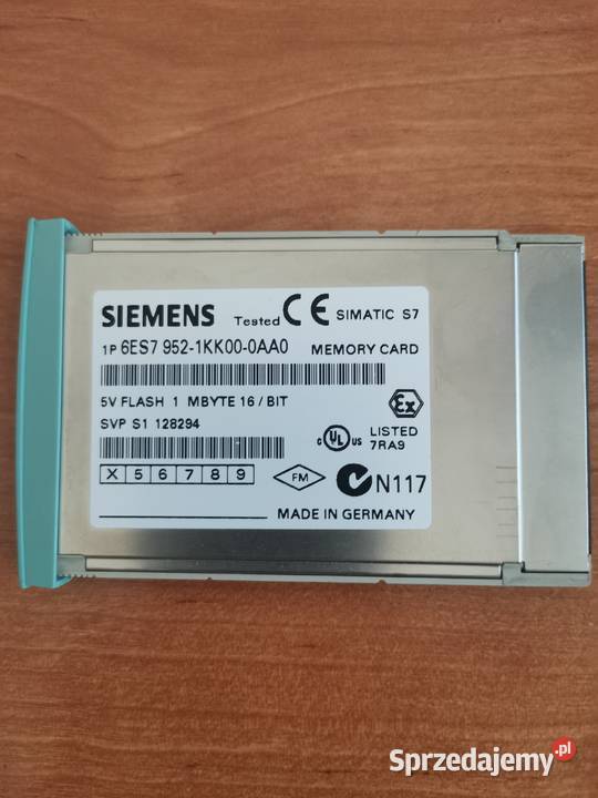 Siemens S7400 Memory card Siemens 1MB FLASH wielkopolskie Władysławów