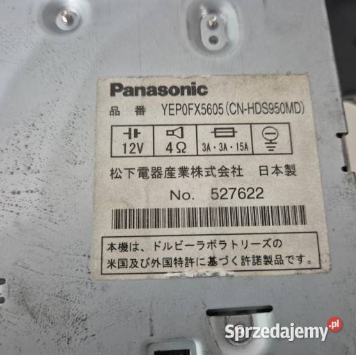 Zestaw z japonii Panasonic strada cnhds950md osobowe Koszalin