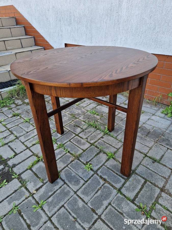 Stary stół dębowy Odnowiony Szczecinek