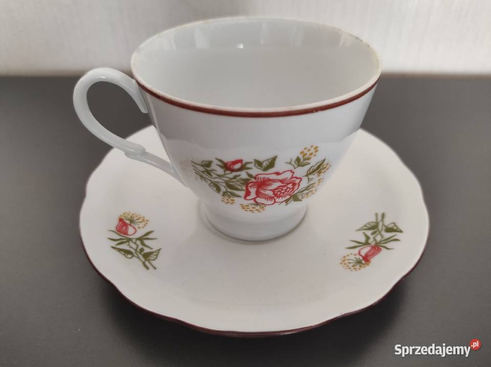 Filiżanka spodek stara porcelana Ćmielów 220 ml Warpechy Stare sprzedam