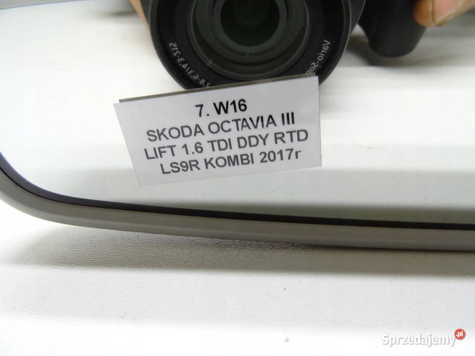 LUSTERKO WSTECZNE WEWNĘTRZNE SKODA OCTAVIA III Lusterka wewnętrzne