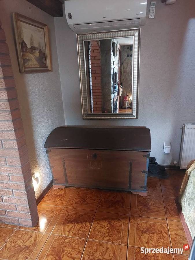 Ogromny kufer drewniany z 1818 r Miłków sprzedam