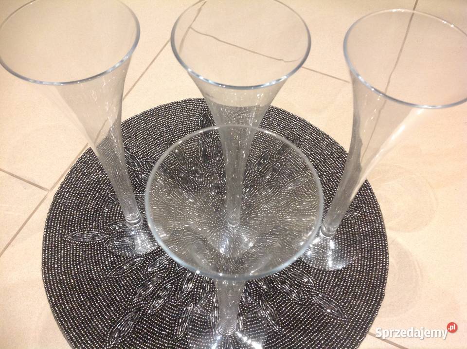 Wysokie Kieliszki do Szampana 4 przezroczysty