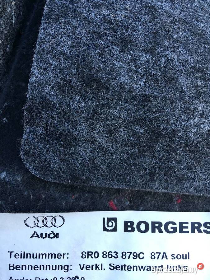 TAPICERKA BAGAŻNIKA AUDI Q5 SQ5 Szczecin