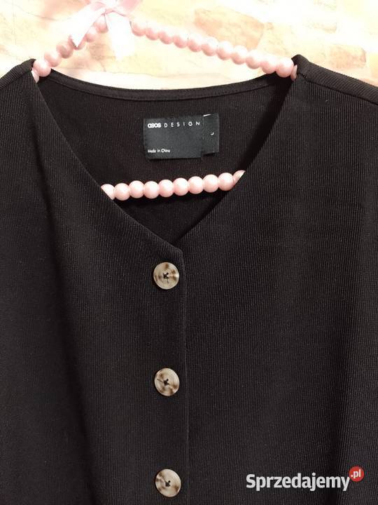 4446 XXL3XL ASOS Design Czarna prążkowana Kraków