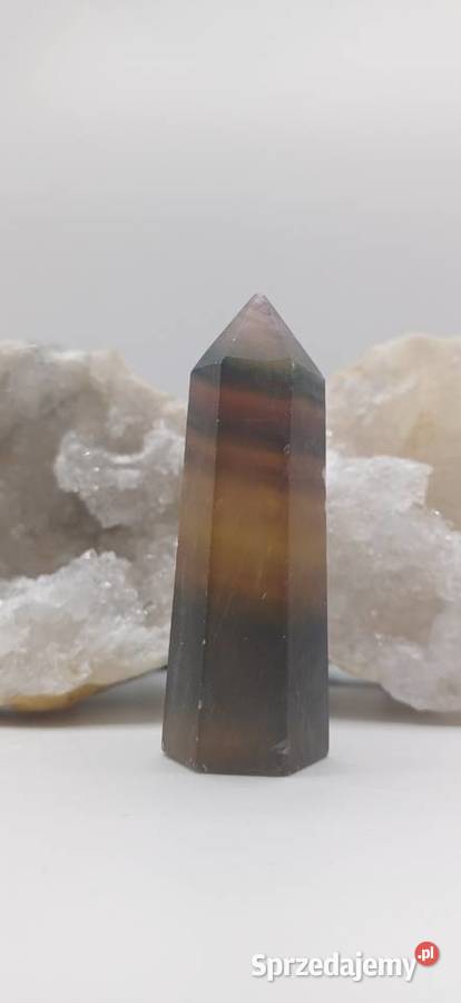 kolekcjonerski naturalny tęczowy fluoryt Olsztyn