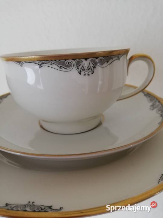 Trio Porcelana Alka Kunst trio porcelana KPM małopolskie Ropa