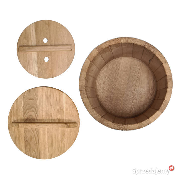 Beczka drewniana dębowa do kiszenia 50 L Skawina