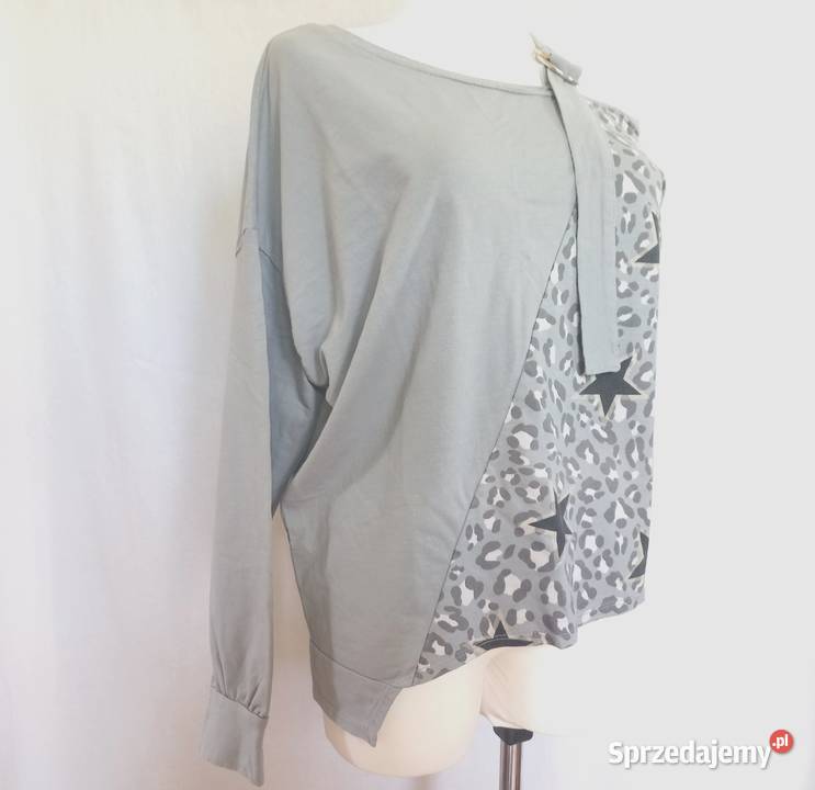 Bluza zielona Bluzka r ML bawełna Panterka NOWA Białystok sprzedam