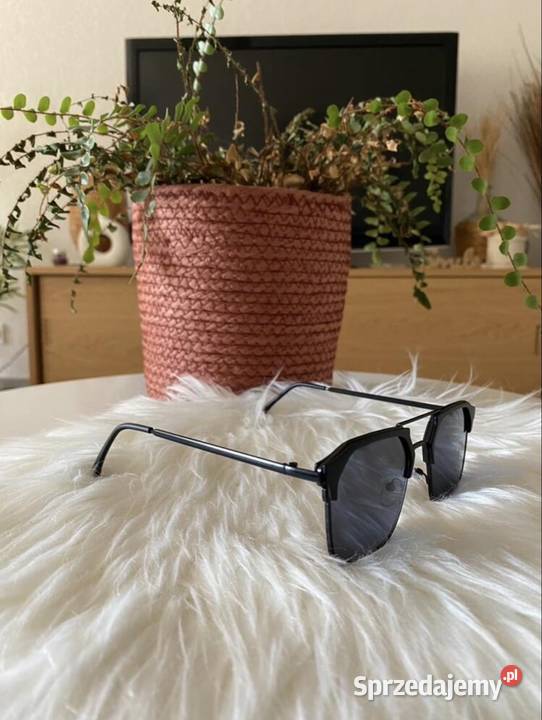 1 metalowe okulary czarne unisex Warszawa