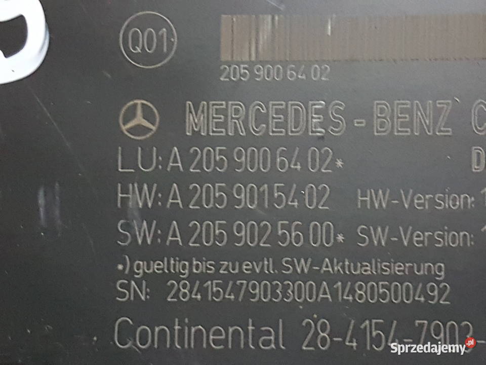 MERCEDES C KLASA W205 MODUL FOTELA LEWY Turek sprzedam