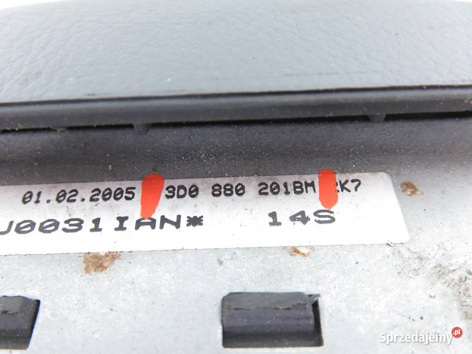 PODUSZKA KIEROWCY VW PHAETON 3D0880201BM osobowe