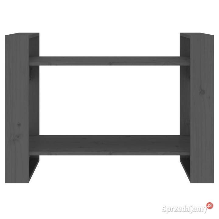 Regał na książkiprzegroda szary 80x35x565