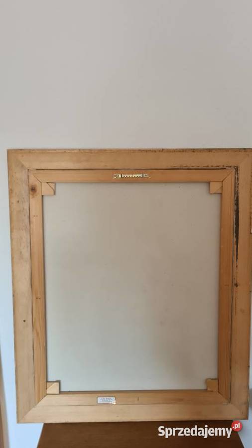 Obraz olejny bukiet kwiatów w złotej ramie Malarstwo Gorlice