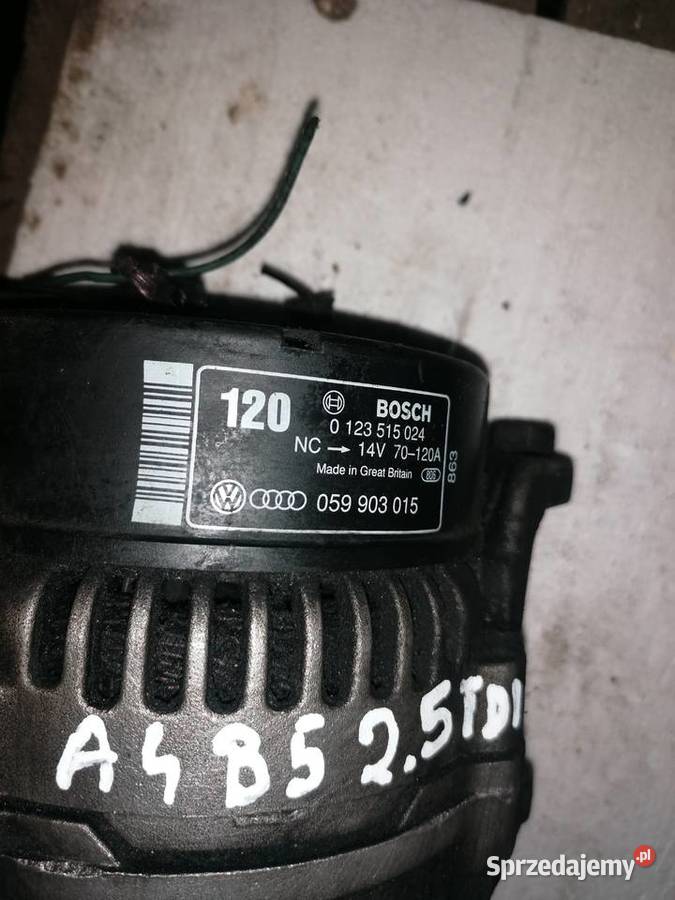 Alternator Audi A4 B5 25TDI Wisznice sprzedam