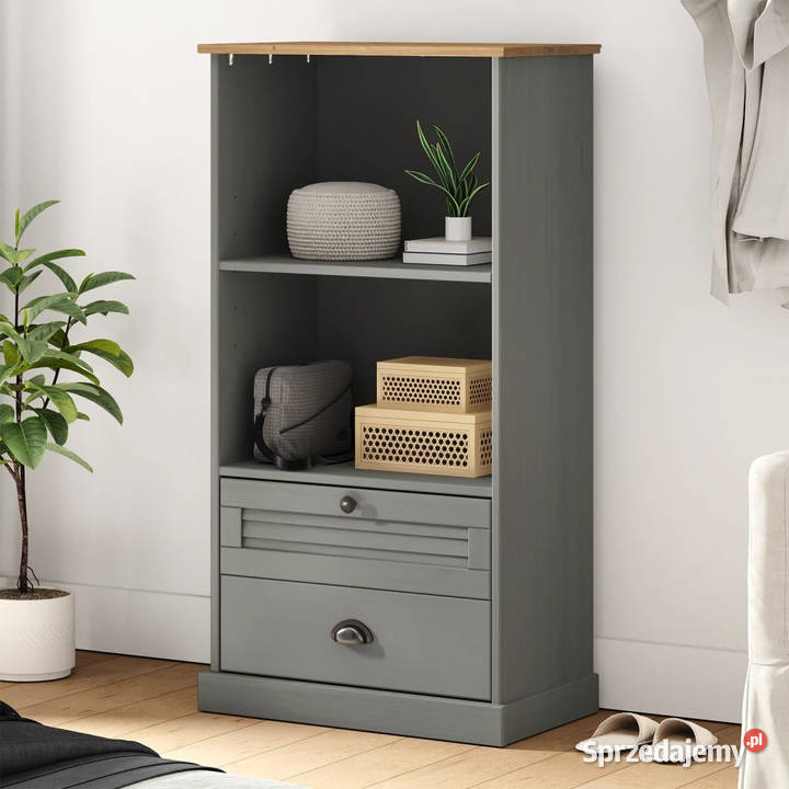 Szafka na książki VIGO szara 60x35x1145 drewno Warszawa