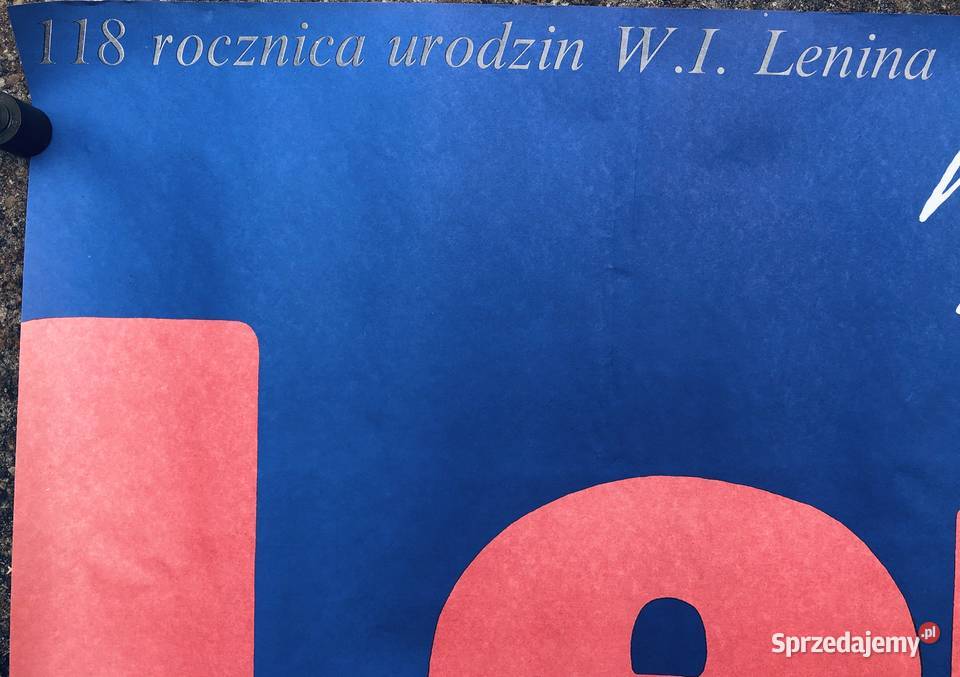 Plakat Lenin łódzkie Łowicz sprzedam