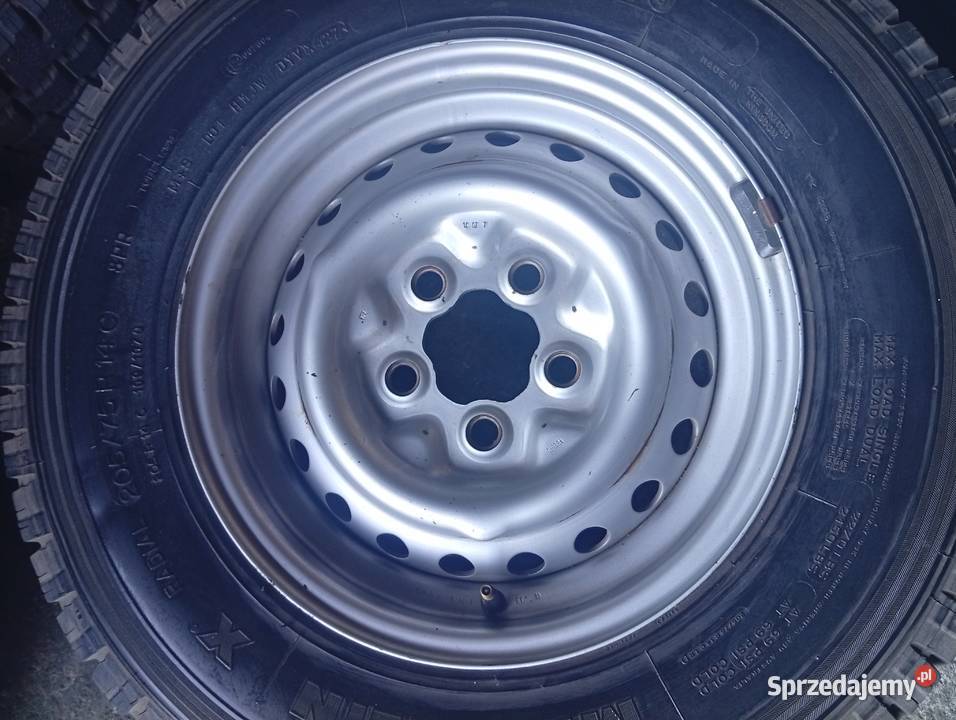 Felgi z oponami VW T3 14 Michelin z kolcami Starogard Gdański sprzedam