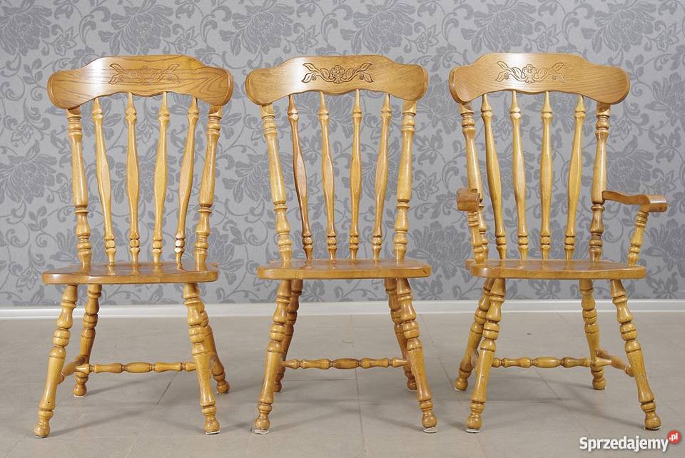 Krzesła w amerykańskim stylu 6 komplet 4768 Nysa