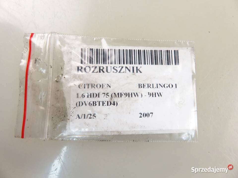 ROZRUSZNIK BERLINGO 16 HDi 9640825280 D6RA110