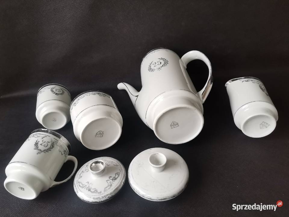 Stary serwis kawowy London porcelana Ćmielów Katowice