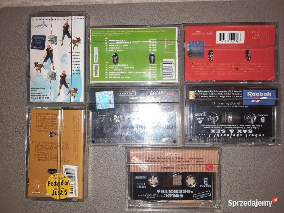 Zestaw kaset magnetofonowych polska muzyka lata Wrocław