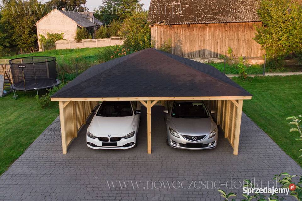 Wiata Samochodowa Drewniana San Ariano XL 6x6m Rzeszów