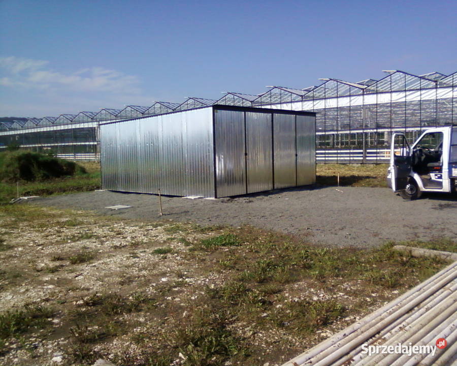 Garaż Blaszany Jednospadowy Garaże Blaszane Koło