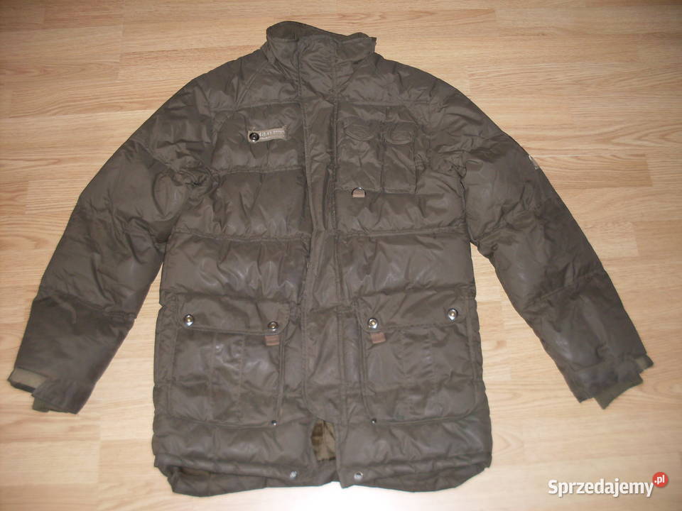 kurtka męska pikowana ciemnozielona chłopięca Izdebki