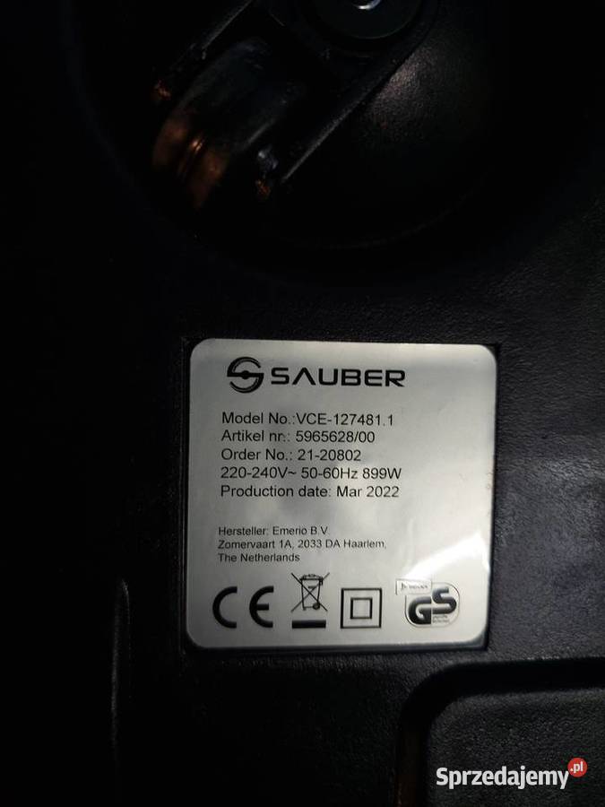 Odkurzacz bezworkowy Sauber Bydgoszcz